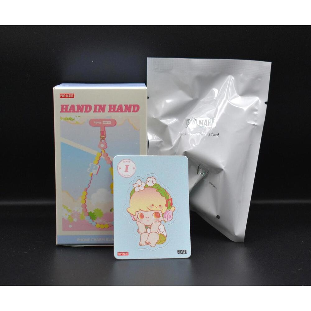 Pop Mart Hand In Hand Series Phone Charm Invisible Monologue Dimoo (A3)